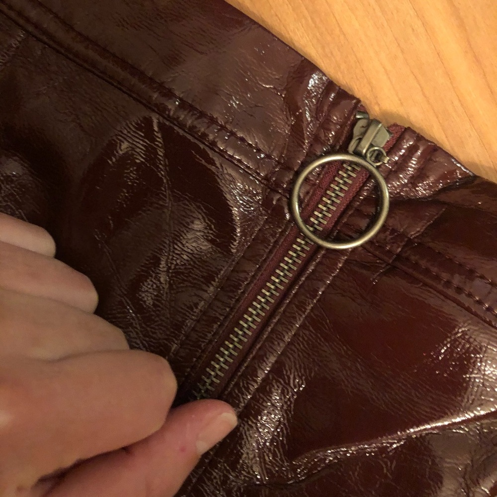 Pleather Mini Skirt - Picture 3 of 5